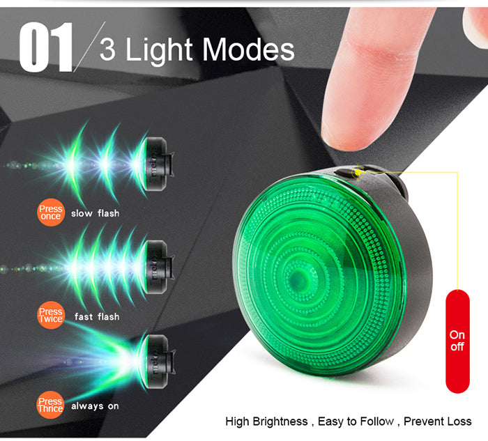Luz LED de Seguridad y Visibilidad Nocturna para collares